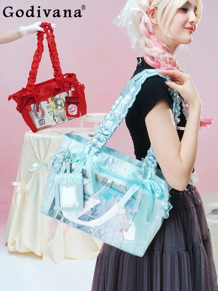 2025 New Japanese Original Sweet Girl Jk Comic Show Pain Bag Transparent Large Capacity Daily Commute Fashion Shoulder Bag
2025 New Japanese Original Sweet Girl Jk Comic Show Pain Bag Transparent Large Capacity Daily Commute Fashion Shoulder Bag