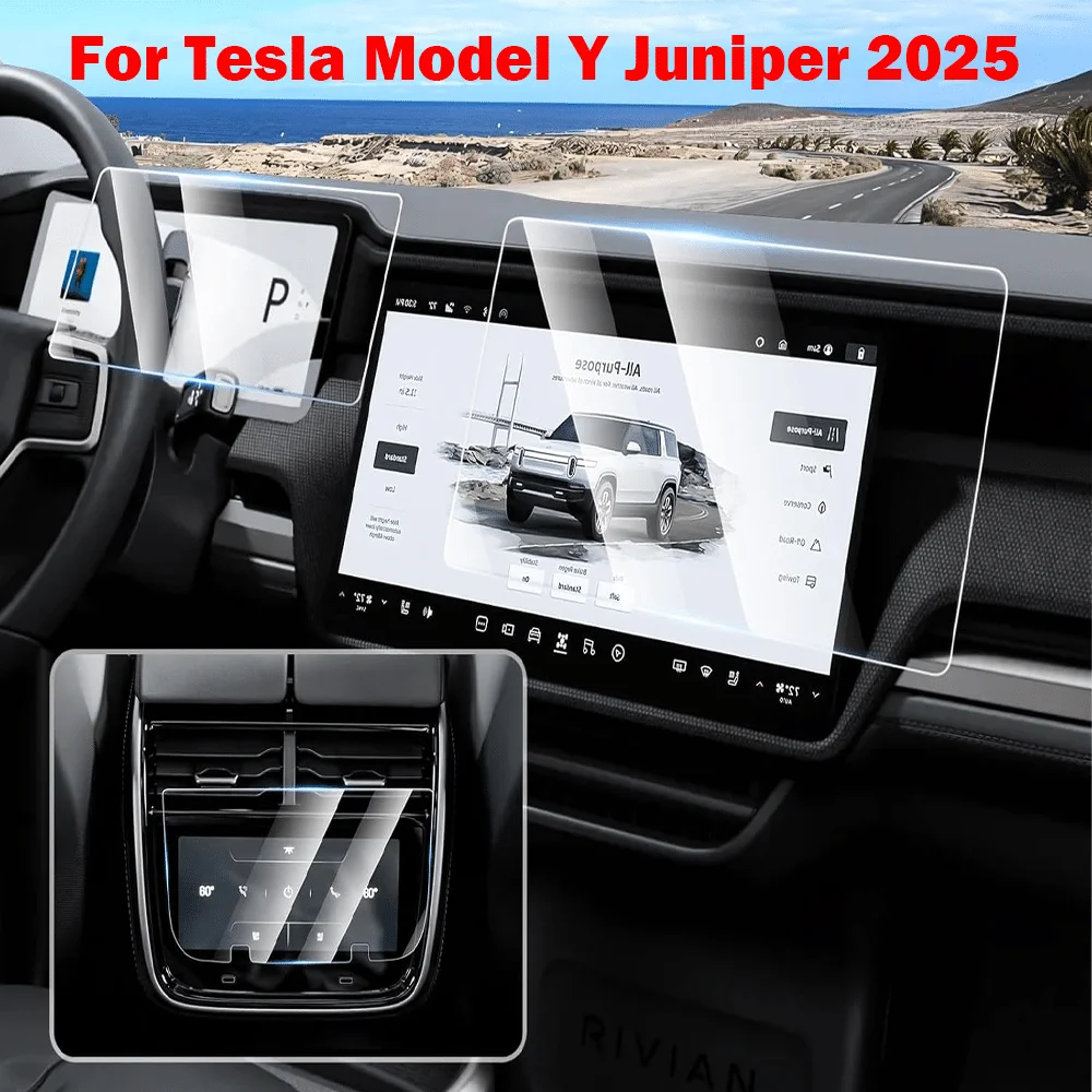 For Tesla 2025 Model Y Juniper Model 3 Highland Tempered Glass Screen Protector 15.4" Center Control Touchscreen 8'' Display
For Tesla 2025 Model Y Juniper Model 3 Highland Tempered Glass Screen Protector 15.4" Center Control Touchscreen 8'' Display