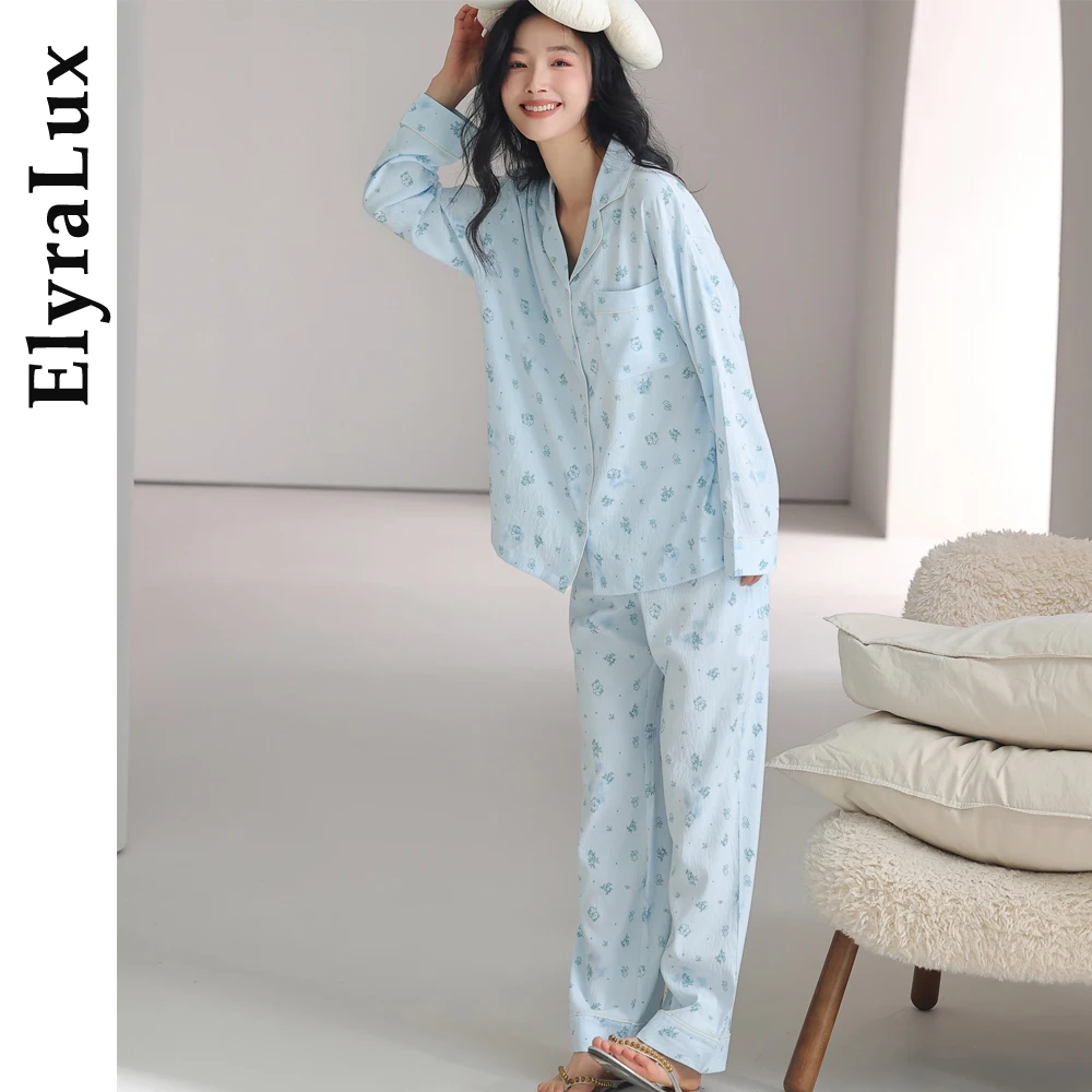 ElyraLux Women's Pajama Autumn Winter Sleepwear Set Adorable Cartoon Outdoor Wearable Home Clothes Long Sleeve Long Pants Suit
ElyraLux Women's Pajama Autumn Winter Sleepwear Set Adorable Cartoon Outdoor Wearable Home Clothes Long Sleeve Long Pants Suit