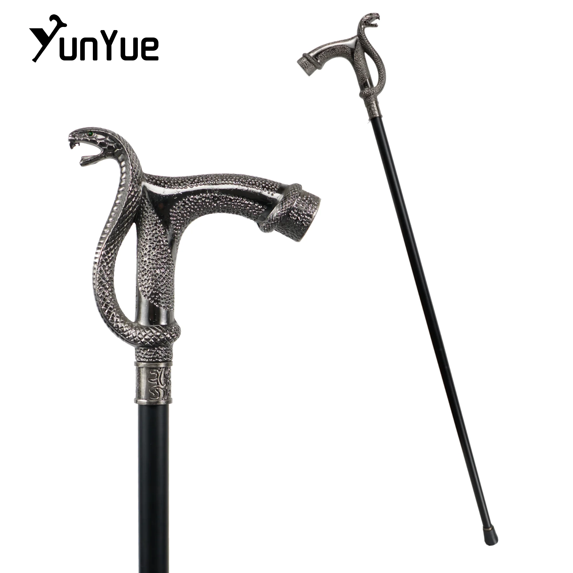 Silvery Snake Head Fashion Gift Metals Walking Stick Art Decorative Walking Cane Gentleman Elegant Crutches Cosplay Film Prop Cr
Silvery Snake Head Fashion Gift Metals Walking Stick Art Decorative Walking Cane Gentleman Elegant Crutches Cosplay Film Prop Cr