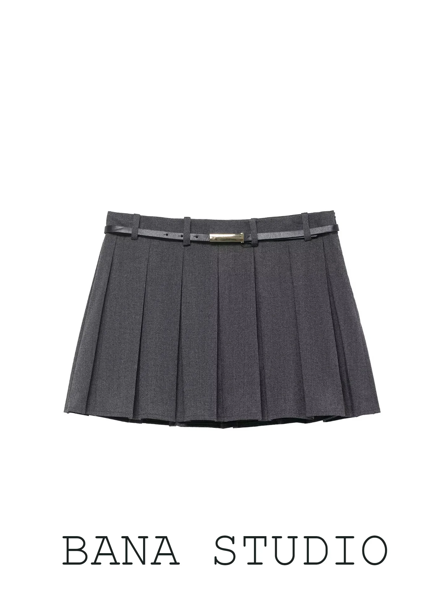 BANA Anti-Light A-Line Skirt with Single Belt Grey Pleated Skirt Women's Winter Half-length Skirt Casual City Commute
BANA Anti-Light A-Line Skirt with Single Belt Grey Pleated Skirt Women's Winter Half-length Skirt Casual City Commute