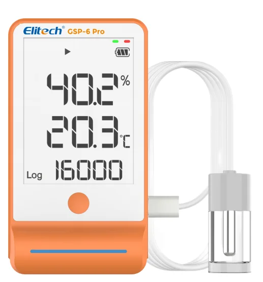 GSP-6pro Elitech Auto PDF LCD Display Multi Use Humudity and Temperature Data Logger for
GSP-6pro Elitech Auto PDF LCD Display Multi Use Humudity and Temperature Data Logger for