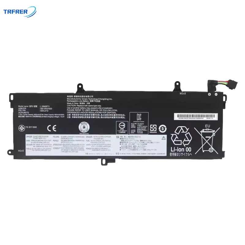 L18l3p71 аккумулятор для ноутбука Lenovo ThinkPad 57wh l18m3p71 sb10k97650 02dl012 T15 T590 p53s p15s
L18l3p71 аккумулятор для ноутбука Lenovo ThinkPad 57wh l18m3p71 sb10k97650 02dl012 T15 T590 p53s p15s