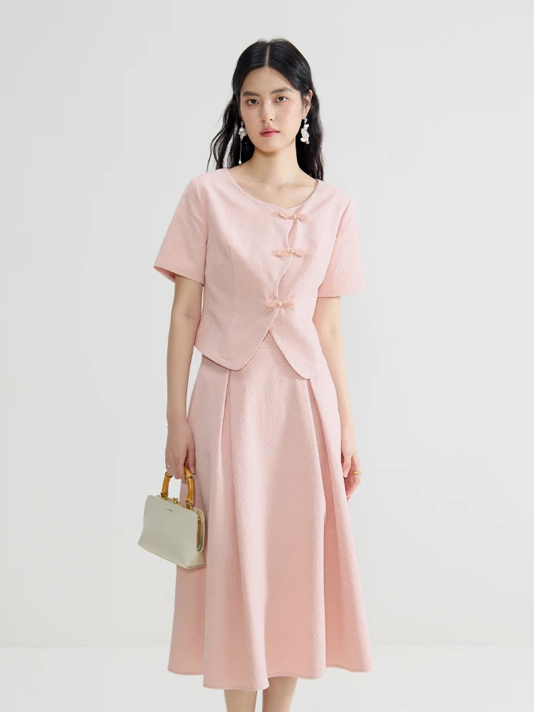 DUSHU New Chinese Style Elegant Cleanfit Ladies Fashion Suit Summer New Round Neck Shirt Long Skirt Suit 24DS82534 24DS82771 
DUSHU New Chinese Style Elegant Cleanfit Ladies Fashion Suit Summer New Round Neck Shirt Long Skirt Suit 24DS82534 24DS82771