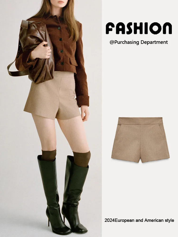 Spring New Arrival Women's High Waist Plaid Simple Versatile Short Pants Commute Style Comfortable Fit Casual Trousers
Spring New Arrival Women's High Waist Plaid Simple Versatile Short Pants Commute Style Comfortable Fit Casual Trousers
