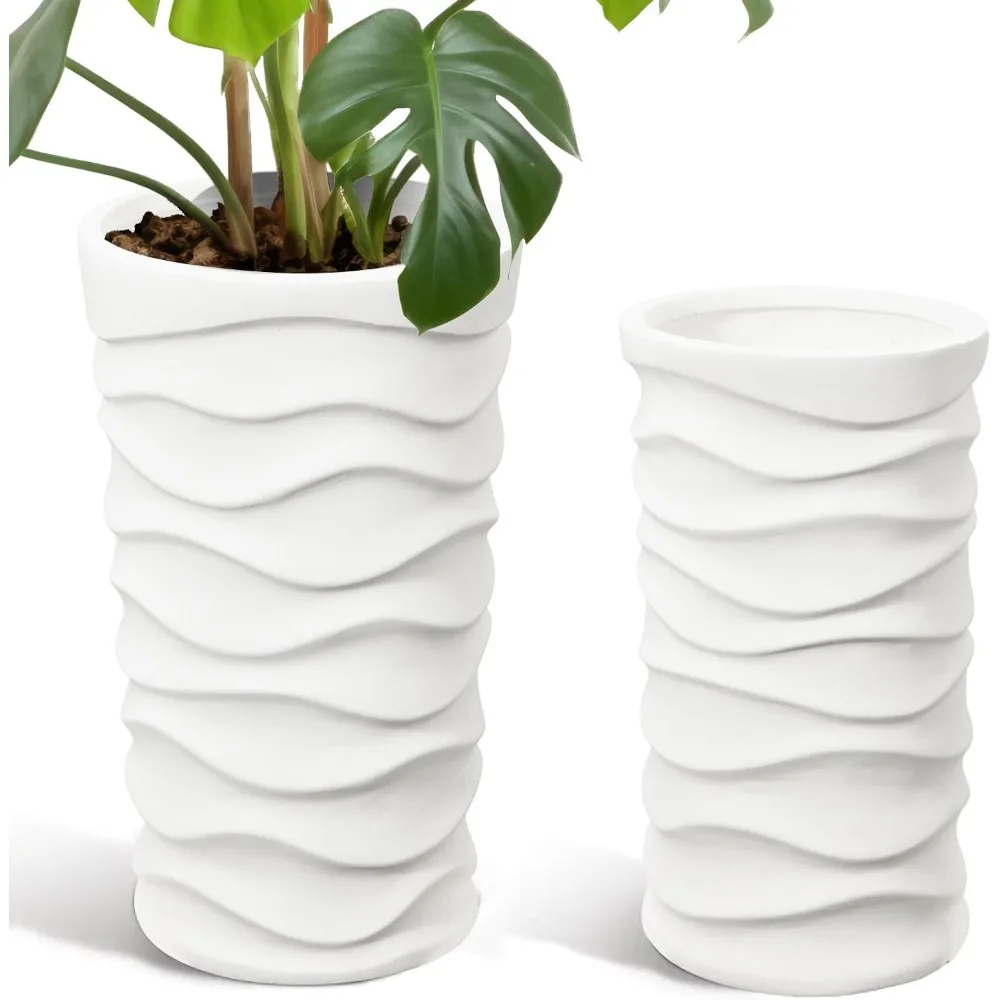 Tall Planters with Drainage Hole for Indoor Outdoor, Large Plant Flower Pots for Garden Patio Home Decor
Tall Planters with Drainage Hole for Indoor Outdoor, Large Plant Flower Pots for Garden Patio Home Decor