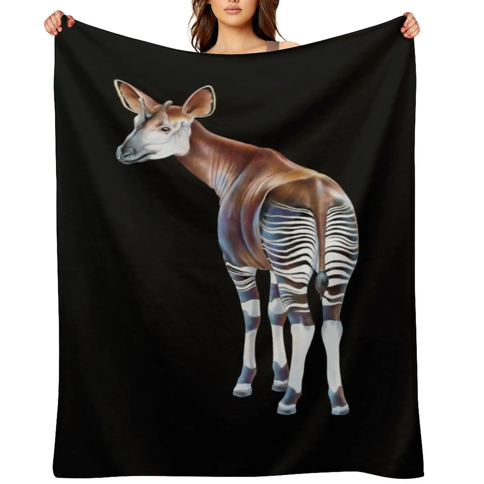 Okapi Throw Blanket Baby warm for winter Plaid on the sofa Soft Blankets
Okapi Throw Blanket Baby warm for winter Plaid on the sofa Soft Blankets