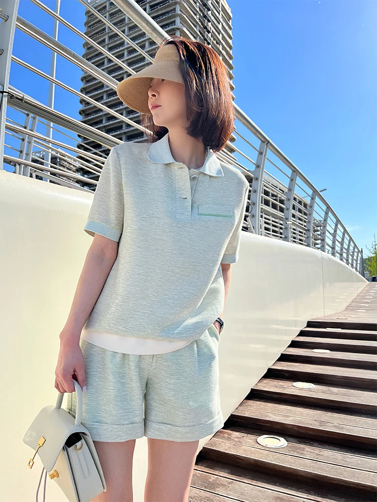 VESSI Gold President "South France Leisure" Spun Yarn Neck Short Sleeve Top Shorts Set Casual Breathable Lightweight Sum...
VESSI Gold President "South France Leisure" Spun Yarn Neck Short Sleeve Top Shorts Set Casual Breathable Lightweight Sum...