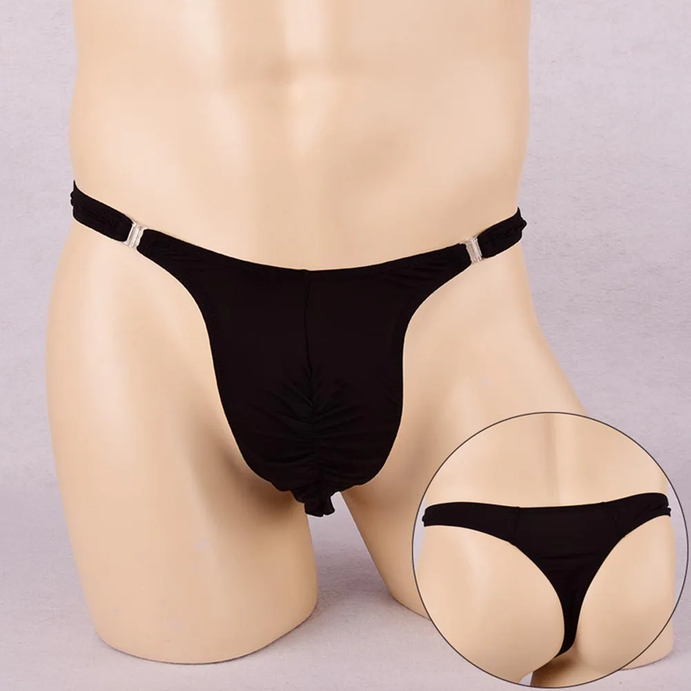 Sexy Men Sissy Thongs Ice Silk Fold U-Convex Underwear T-Back Low Rise Briefs Gay Man Solid Underpants Seduction Erotic Panties
Sexy Men Sissy Thongs Ice Silk Fold U-Convex Underwear T-Back Low Rise Briefs Gay Man Solid Underpants Seduction Erotic Panties