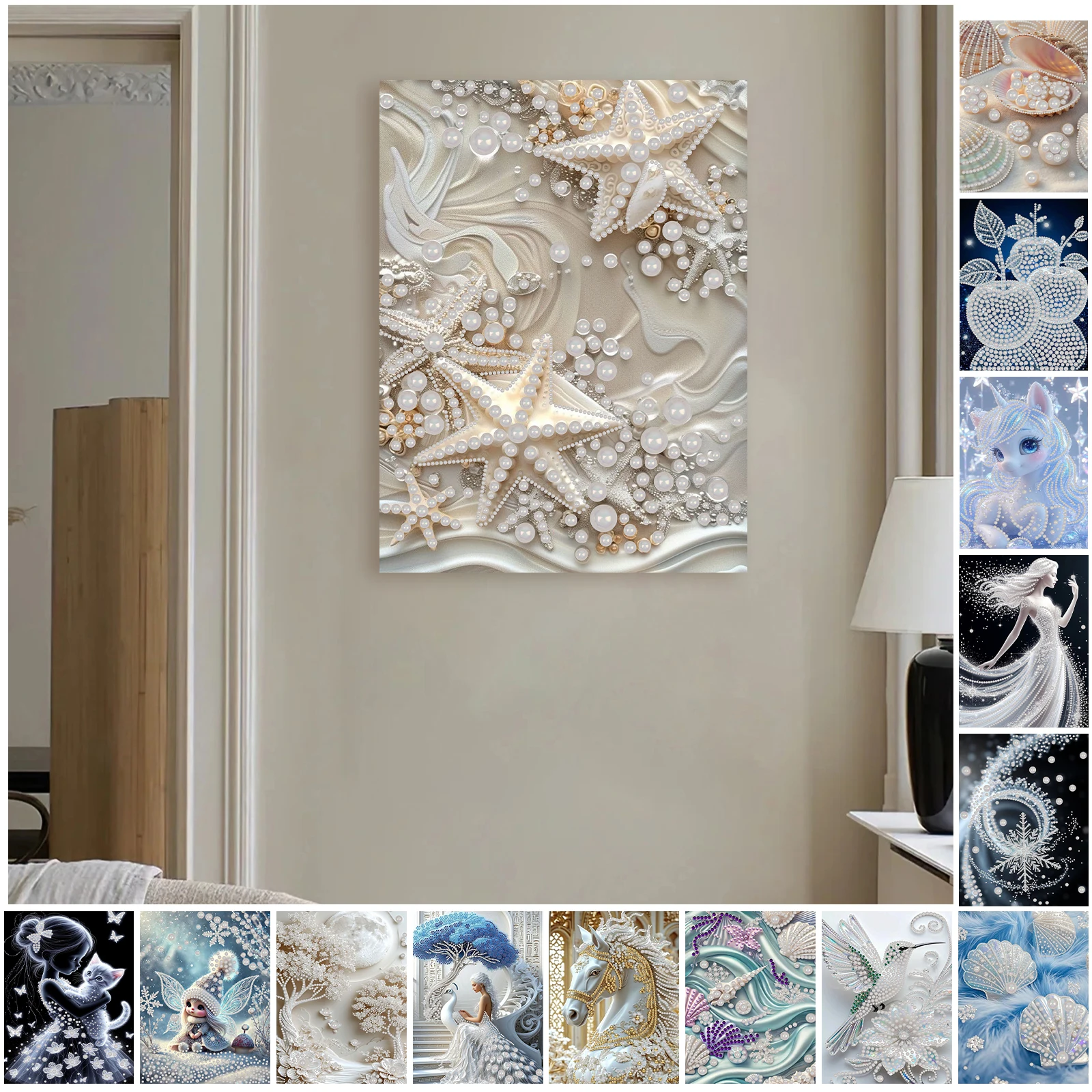 DIY Pearl Art Painting for Adults Beginners Home Wall Decor Pearl Gem Paintings Picture Arts Craft With Frame 30x40cm
DIY Pearl Art Painting for Adults Beginners Home Wall Decor Pearl Gem Paintings Picture Arts Craft With Frame 30x40cm