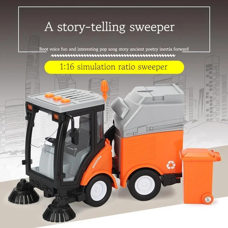 1:16 Children Simulate Sanitation Sweeper Garbage Truck Handling Street Car Model Light Music Birthday Toy Car Gift
1:16 Children Simulate Sanitation Sweeper Garbage Truck Handling Street Car Model Light Music Birthday Toy Car Gift