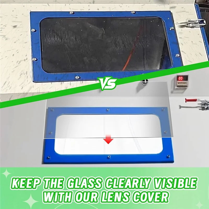 ABHB-Sandblast Cabinet Lens Cover 23X11in Abrasive Window Blasting Cabinet Inner Lens Protector Clear Sand Blast Film
ABHB-Sandblast Cabinet Lens Cover 23X11in Abrasive Window Blasting Cabinet Inner Lens Protector Clear Sand Blast Film