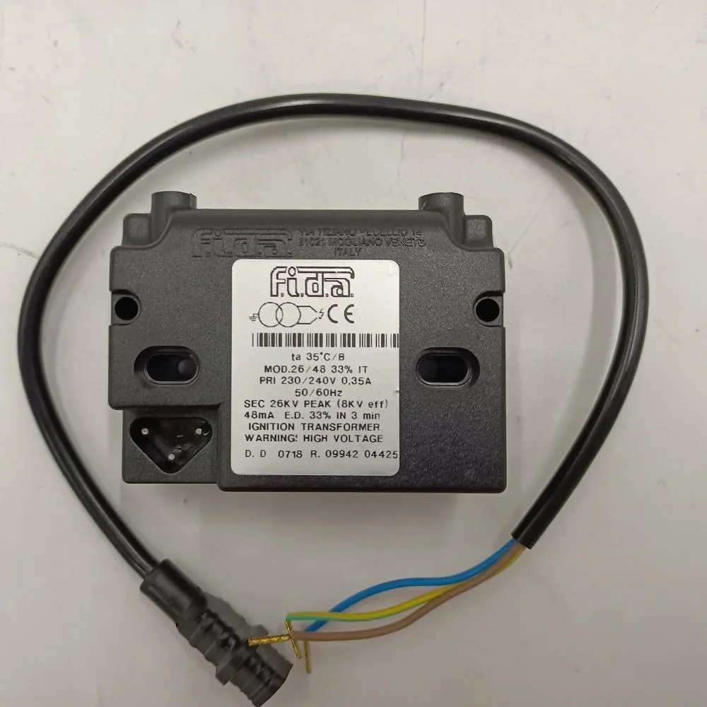 Transformer FIDA Ignition MOD.26/48 33% IT for Burner New & Original Boiler Ignition Transformer Ignition Coil
Transformer FIDA Ignition MOD.26/48 33% IT for Burner New & Original Boiler Ignition Transformer Ignition Coil