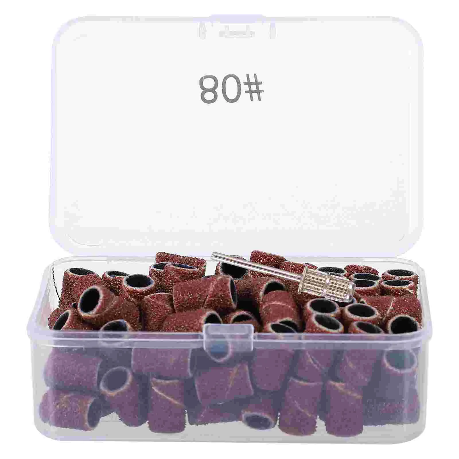100 Pcs Sanding Ring Bits for Nails Bands Drill Circle Advanced 9x6cm Drums Brown
100 Pcs Sanding Ring Bits for Nails Bands Drill Circle Advanced 9x6cm Drums Brown