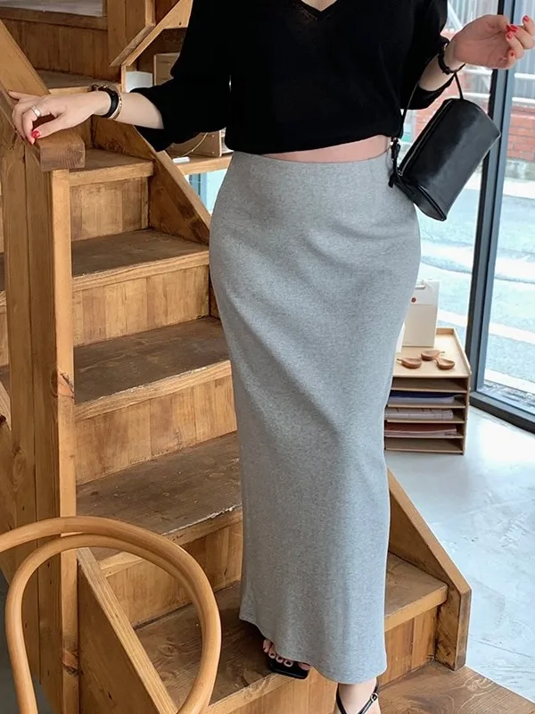 Шикарная женская юбка-терн в рубчик для похудения с эластичной резинкой на талии, мягкая хлопковая прямая длинная юбка-труба, модная длинная юбка для поездок на работу 
Шикарная женская юбка-терн в рубчик для похудения с эластичной резинкой на талии, мягкая хлопковая прямая длинная юбка-труба, модная длинная юбка для поездок на работу