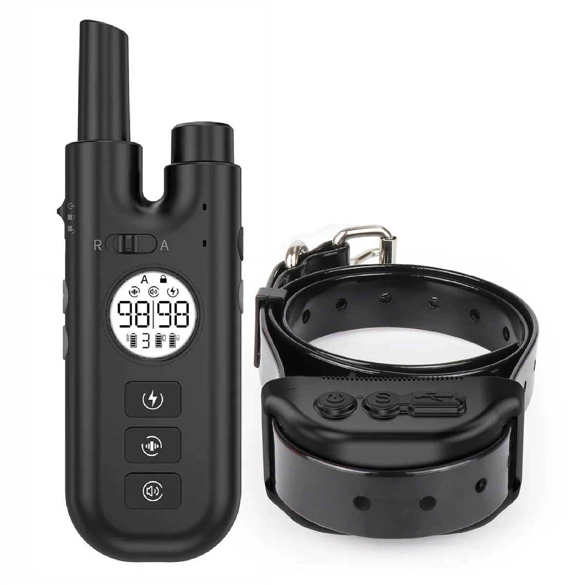 Rechargeable Dog Training Collar With Remote, IPX7 Waterproof E Collar for Dogs with 3 Safe Modes for All Dog Sizes 15-100lbs
Rechargeable Dog Training Collar With Remote, IPX7 Waterproof E Collar for Dogs with 3 Safe Modes for All Dog Sizes 15-100lbs