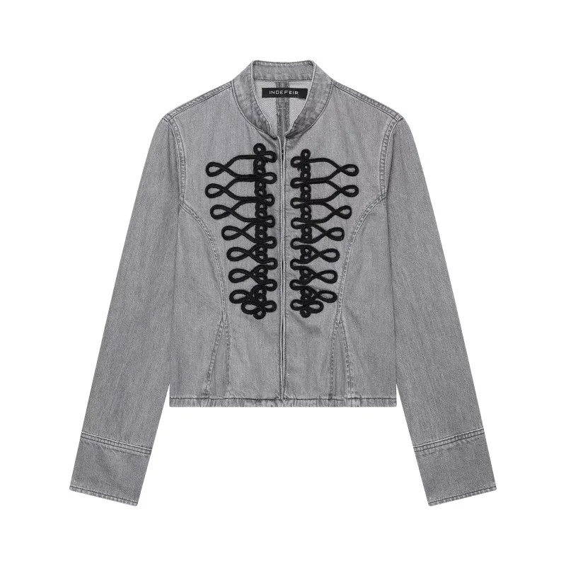 Dave&di Versatile Long Sleeved Rope Buttoned Napoleon Jacket Jacket Woman Clothes Tops
Dave&di Versatile Long Sleeved Rope Buttoned Napoleon Jacket Jacket Woman Clothes Tops