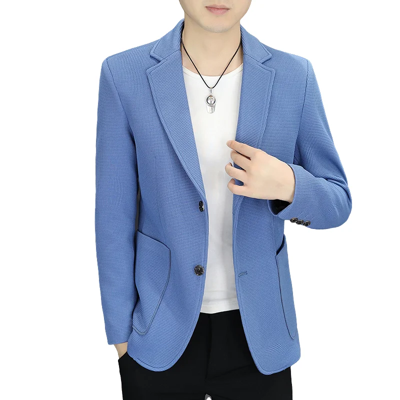 Men's One Button Suit New Fashion Solid Color Waffle Fabric Business Casual Formal Wear Commuter Office Comfortable Work Clothes
Men's One Button Suit New Fashion Solid Color Waffle Fabric Business Casual Formal Wear Commuter Office Comfortable Work Clothes