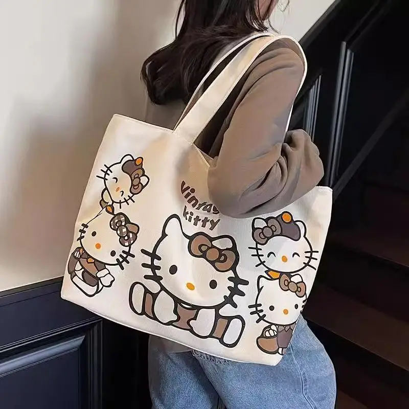 Sanrio Hello Kitty Canvas Bag Kawaii Cartoon Retro Kt Leisure Shoulder Bag Anime Peripheral Large Capacity Outdoor Tote Bag Gift
Sanrio Hello Kitty Canvas Bag Kawaii Cartoon Retro Kt Leisure Shoulder Bag Anime Peripheral Large Capacity Outdoor Tote Bag Gift