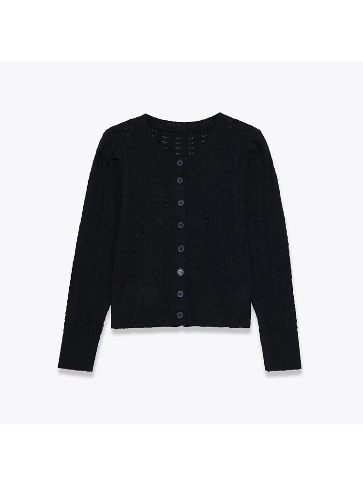 Новый женский модный однотонный вязаный топ на пуговицах в европейском стиле с круглым вырезом и длинными рукавами
Новый женский модный однотонный вязаный топ на пуговицах в европейском стиле с круглым вырезом и длинными рукавами