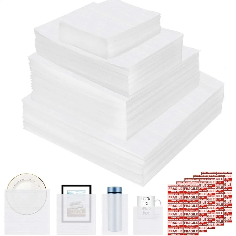 260pcs Cushioning Foam Pouches Moving plies 4 Sizes 14x14inch 12x12inch 12x7.5inch 7.5x7.5inch Use Packing plies for Moving Pac
260pcs Cushioning Foam Pouches Moving plies 4 Sizes 14x14inch 12x12inch 12x7.5inch 7.5x7.5inch Use Packing plies for Moving Pac