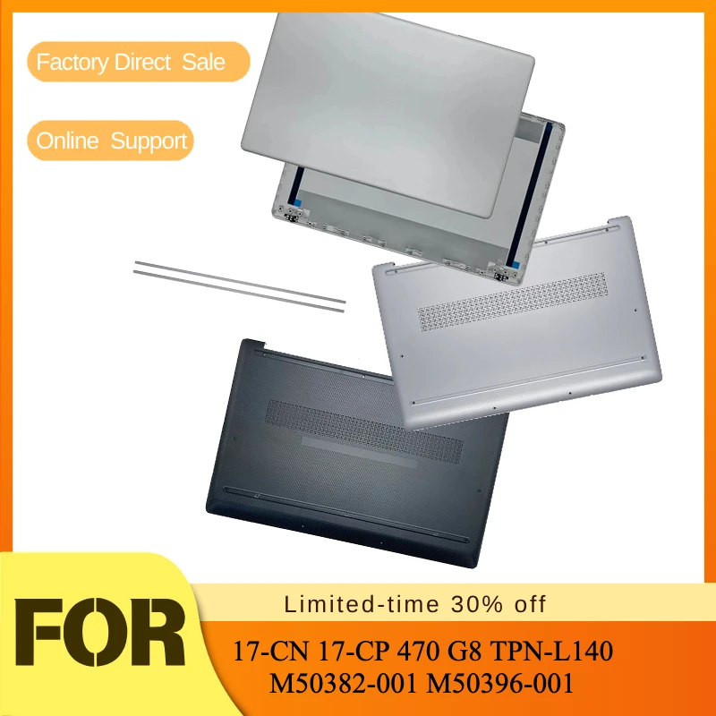 New Shells LCD Back Cover / Bottom Case / Lower Base Lid / Silver Case For HP 17-CN 17-CP 470 G8 TPN-L140 M50382-001 M50396-001
New Shells LCD Back Cover / Bottom Case / Lower Base Lid / Silver Case For HP 17-CN 17-CP 470 G8 TPN-L140 M50382-001 M50396-001