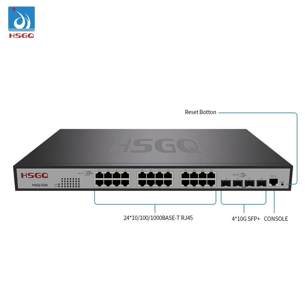 HSGQ- industrial gigabit network switches poe switch network 24 port Core switch
HSGQ- industrial gigabit network switches poe switch network 24 port Core switch