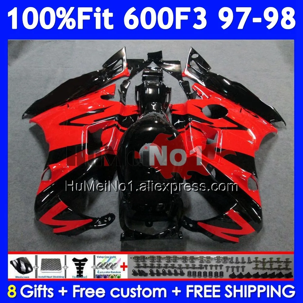OEM Fairing +Tank For HONDA CBR600 F3 FS CBR600FS 97 98 Red black 39No.112 CBR 600F3 600 F3 CBR600F3 1997 1998 Injection Body
OEM Fairing +Tank For HONDA CBR600 F3 FS CBR600FS 97 98 Red black 39No.112 CBR 600F3 600 F3 CBR600F3 1997 1998 Injection Body