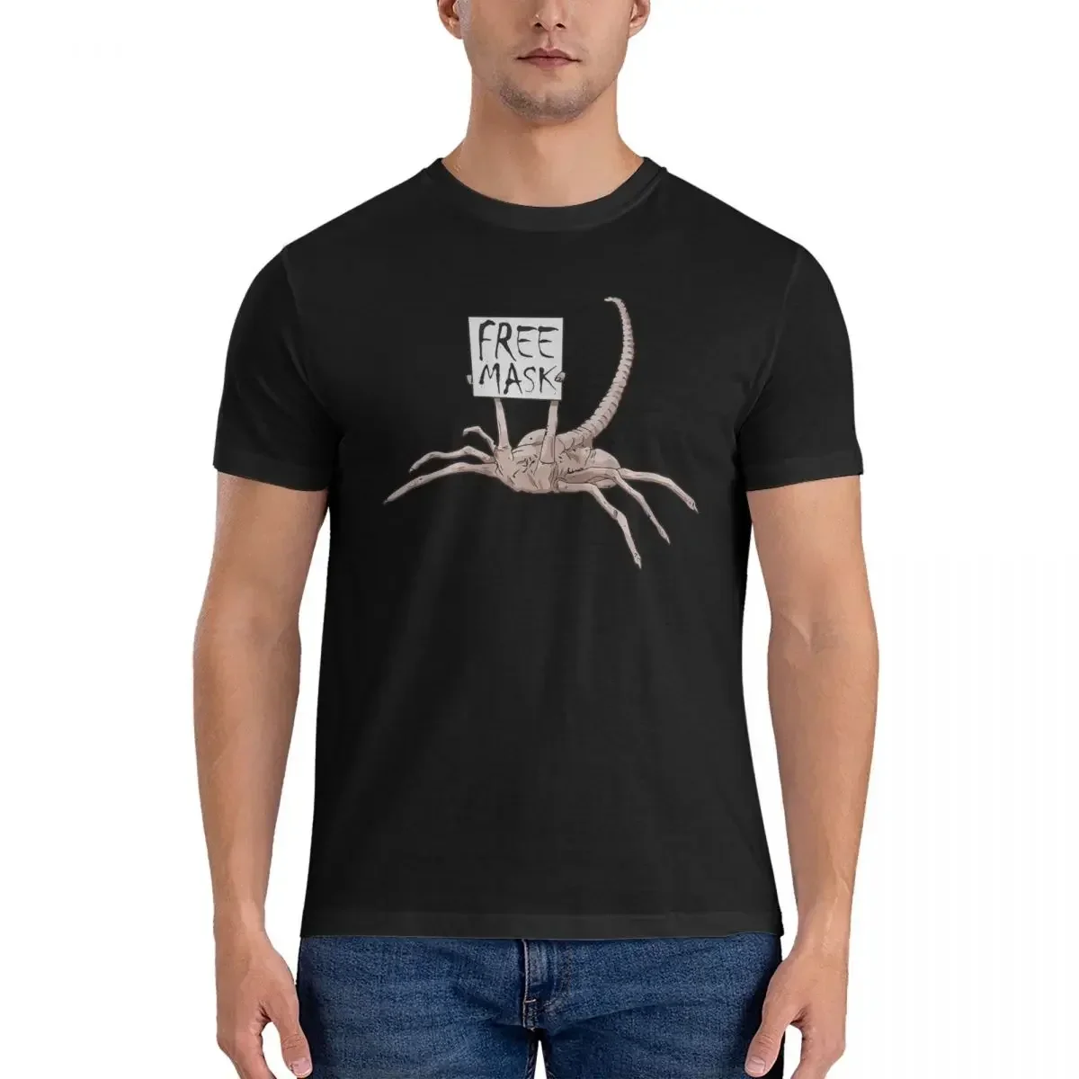 100% Cotton Free Mask! - Facehugger T-shirt Men's Funny Oversized T Shirt Men crew Neck Summer Shirts Tops S-6XL
100% Cotton Free Mask! - Facehugger T-shirt Men's Funny Oversized T Shirt Men crew Neck Summer Shirts Tops S-6XL