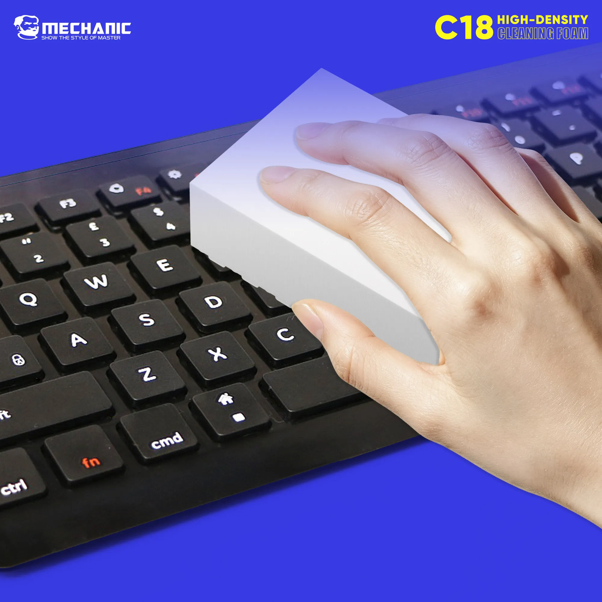 MECHANIC C18 High Density Cleaning Foam Sponge Eraser Pads for Phone Screen PCB Motherboard Keyboard Cleaning Repair Tools
MECHANIC C18 High Density Cleaning Foam Sponge Eraser Pads for Phone Screen PCB Motherboard Keyboard Cleaning Repair Tools