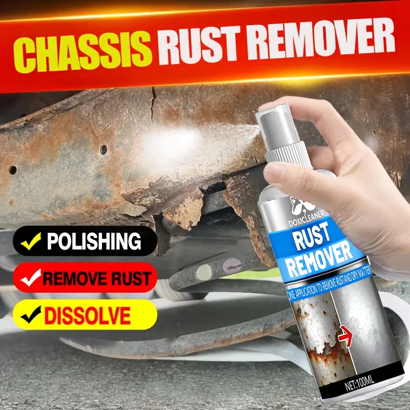 Rust Remover Spray for Vehicle Chassis - Quick Dissolver and Oxidation Cleaner for Car Bottom, Exhaust Pipe and Susp System - Me
Rust Remover Spray for Vehicle Chassis - Quick Dissolver and Oxidation Cleaner for Car Bottom, Exhaust Pipe and Susp System - Me