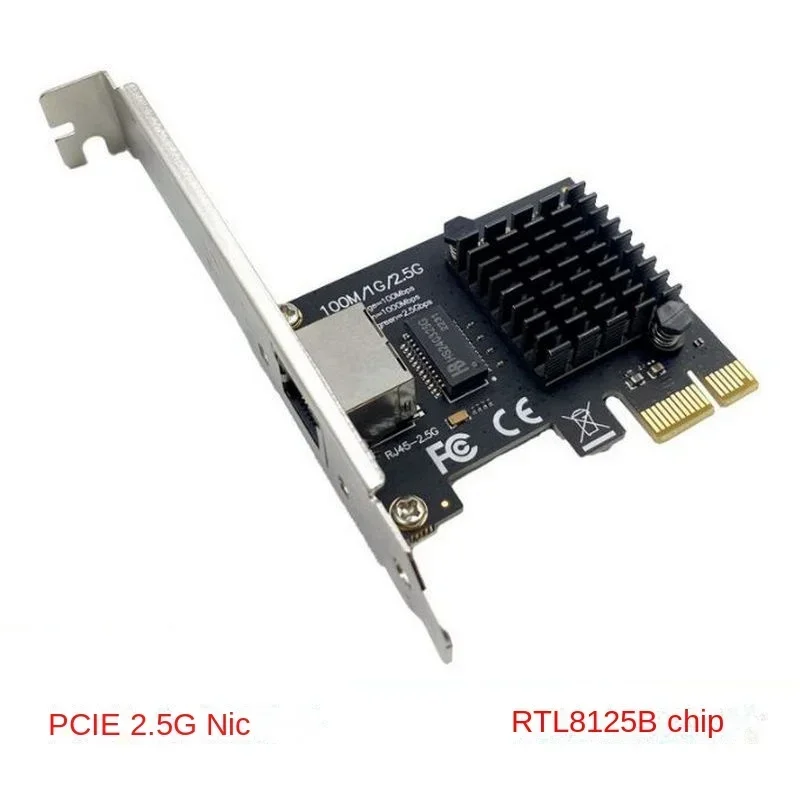 PCI-E Gigabit Ethernet card 2.5G server Desktop Computer RTL8125 soft routing Diskless Convergence small chassis
PCI-E Gigabit Ethernet card 2.5G server Desktop Computer RTL8125 soft routing Diskless Convergence small chassis
