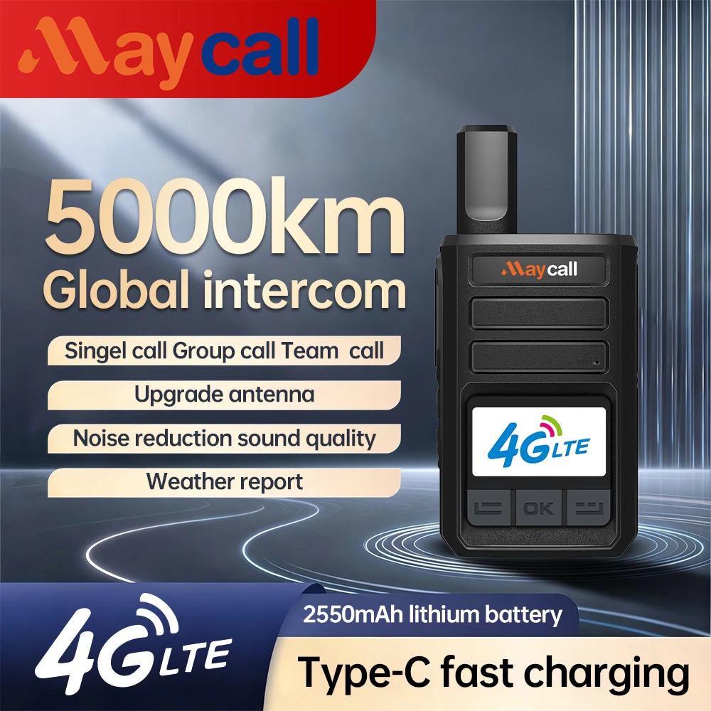 4G Mini Handheld Professional Realptt 4g Poc Walkie-Talkie 5000km Ran Outdoor Portable SIM Card Radio Communication
4G Mini Handheld Professional Realptt 4g Poc Walkie-Talkie 5000km Ran Outdoor Portable SIM Card Radio Communication