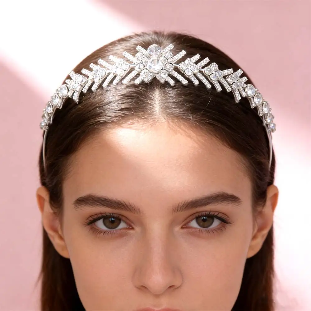 Fashion Geometric Bridal Crown Rhinestone Headwear Wedding Tiara Jewelry Hair Accessories Queen Headband Party
Fashion Geometric Bridal Crown Rhinestone Headwear Wedding Tiara Jewelry Hair Accessories Queen Headband Party