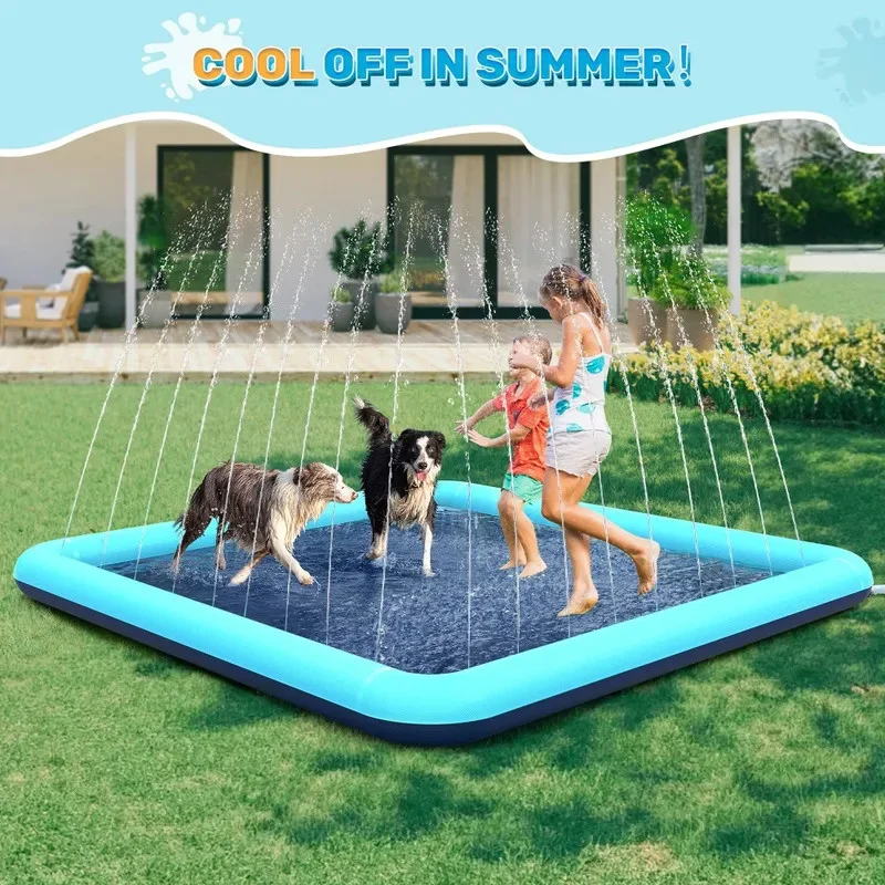 Суперразмерный коврик для игры в воду для собак и детский бассейн — складной, резиновый коврик для игры в воду, подходит для развлечений на открытом воздухе
Суперразмерный коврик для игры в воду для собак и детский бассейн — складной, резиновый коврик для игры в воду, подходит для развлечений на открытом воздухе