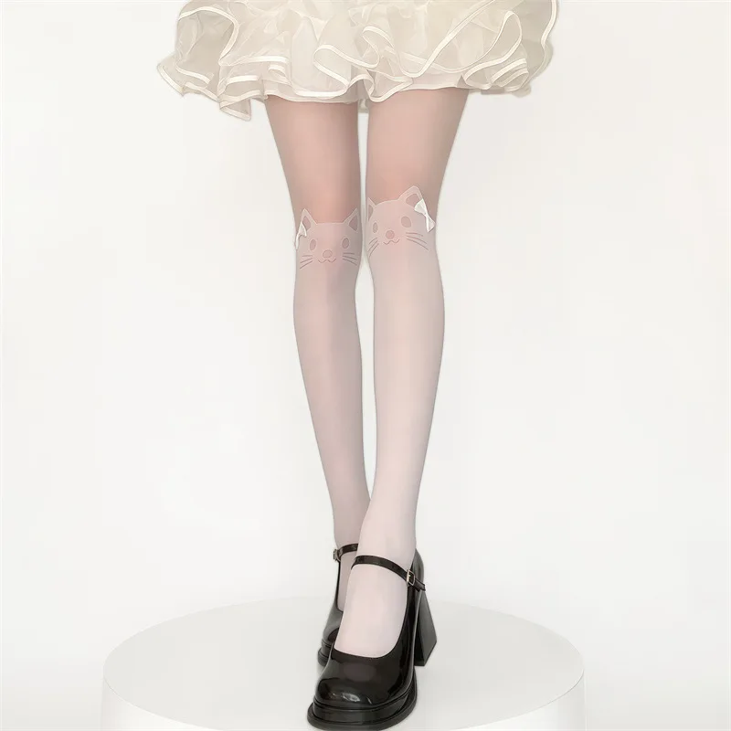 Cute Cartoon Animal Pattern Lolita Fashion Pantyhose Layered Knee Cat Design Summer Thin Sheer Nylon Tights
Cute Cartoon Animal Pattern Lolita Fashion Pantyhose Layered Knee Cat Design Summer Thin Sheer Nylon Tights