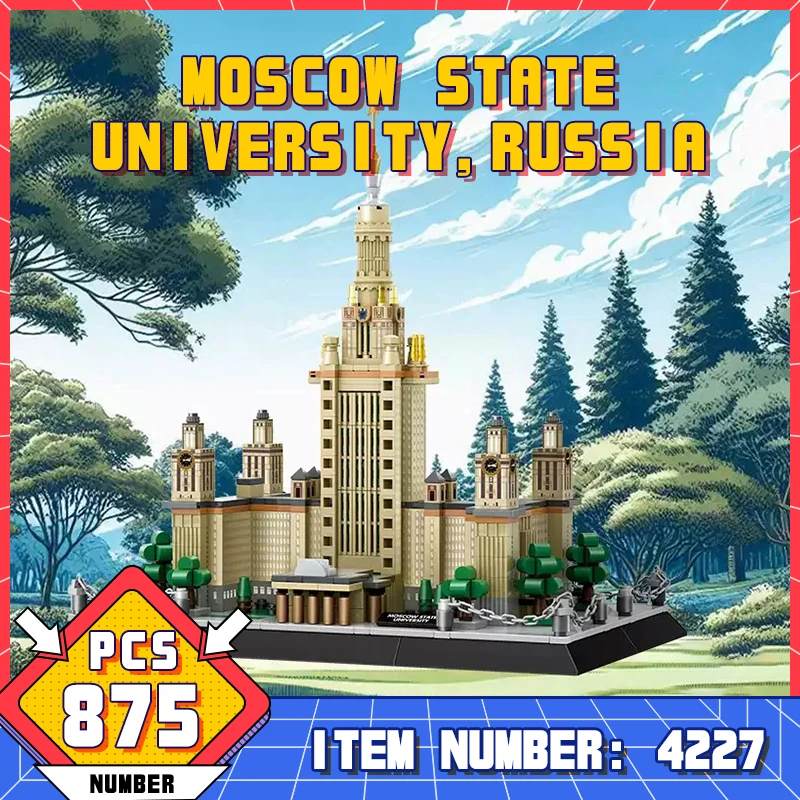 WG4227 Moscow State University Model Assembly Building Blocks Desktop Decoration Ornaments Adult Technical Brick Toys Boys Gifts
WG4227 Moscow State University Model Assembly Building Blocks Desktop Decoration Ornaments Adult Technical Brick Toys Boys Gifts