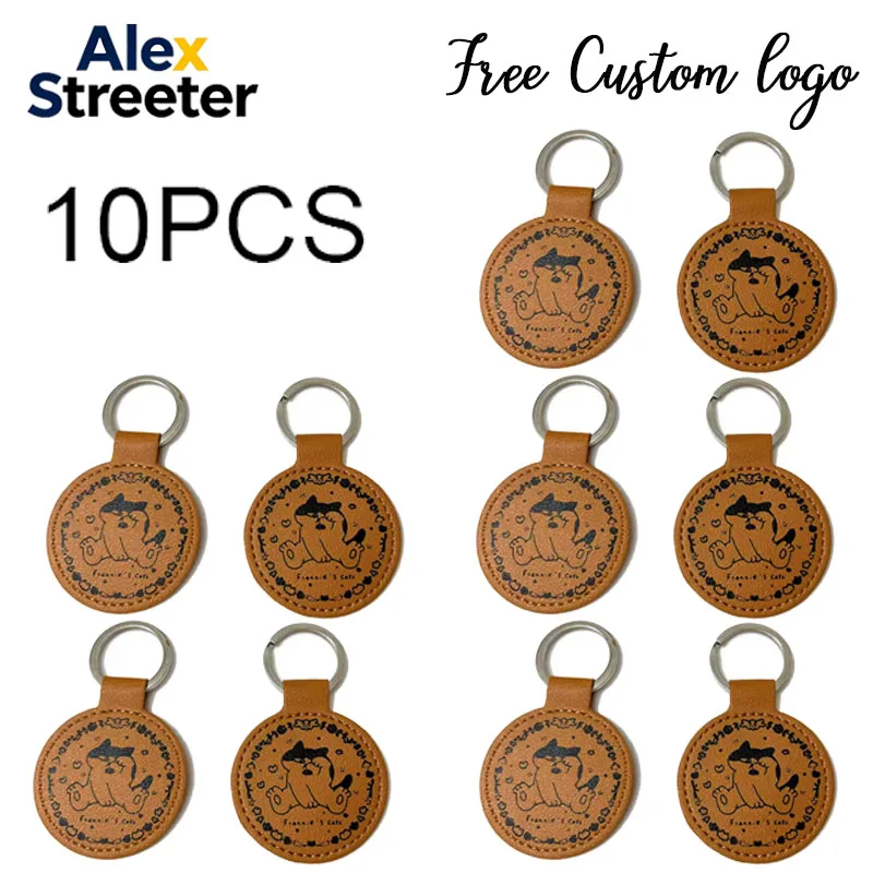 ALEX STREETER 10PCS Personalized PU Leather Keychain Color Printing DIY Pendant Party Wedding Gift Custom Double Sided Key Rings
ALEX STREETER 10PCS Personalized PU Leather Keychain Color Printing DIY Pendant Party Wedding Gift Custom Double Sided Key Rings