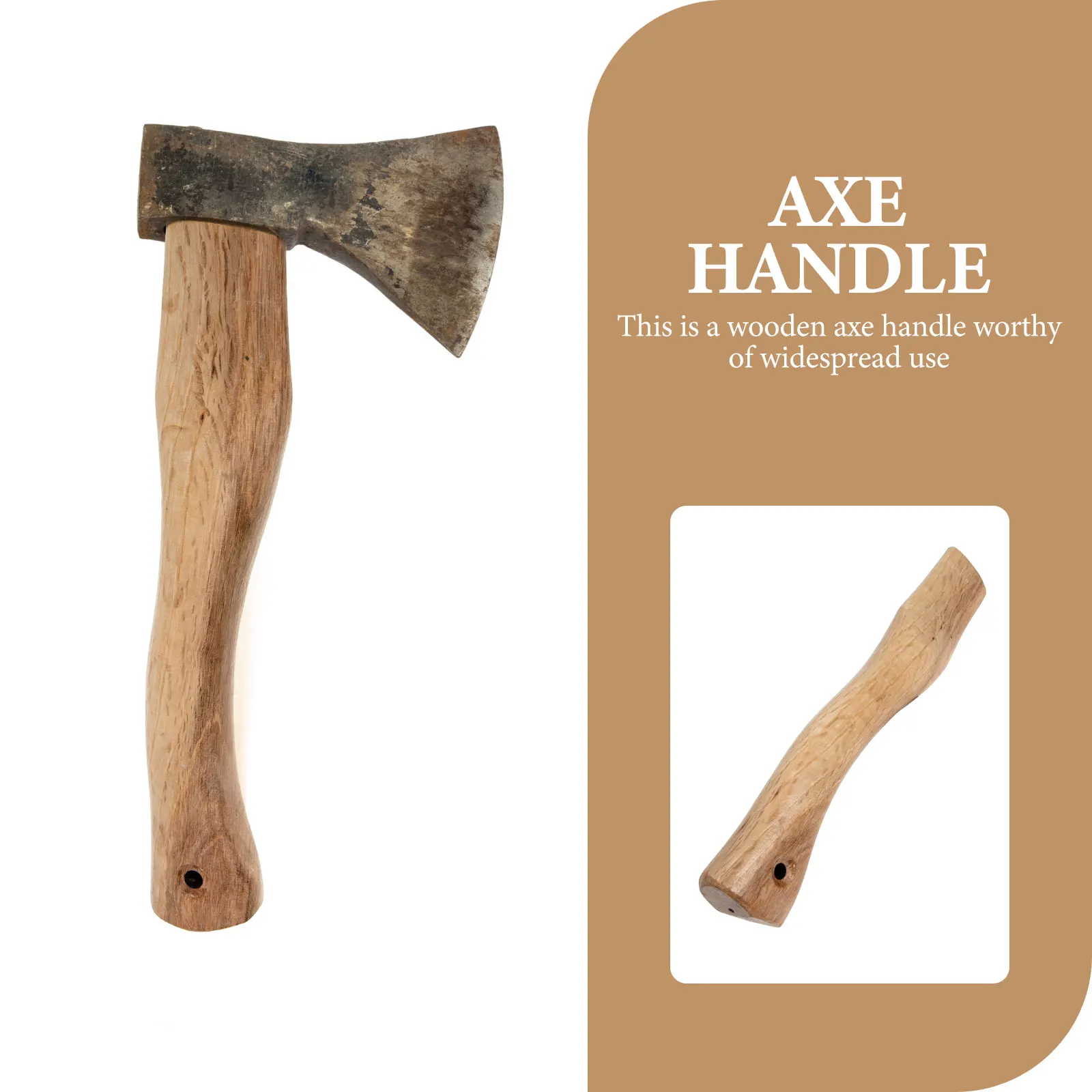 Natural Wooden Axe Handle Replacement High Durability Wooden Grip Handle for Multi-Purpose Axes
Natural Wooden Axe Handle Replacement High Durability Wooden Grip Handle for Multi-Purpose Axes
