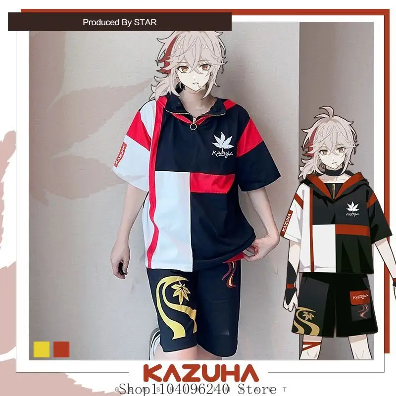 Genshin Impact Kaedehara Kazuha аниме косплей футболка шорты костюм униформа аниме одежда костюмы на Хэллоуин для женщин и мужчин
Genshin Impact Kaedehara Kazuha аниме косплей футболка шорты костюм униформа аниме одежда костюмы на Хэллоуин для женщин и мужчин