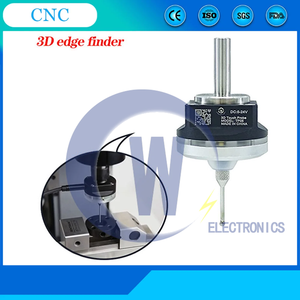 CNC 2023 latest V6 anti-roll 3D Touch Probe edge finder to find the center desktop CNC probe compatible with mach3 and grbl
CNC 2023 latest V6 anti-roll 3D Touch Probe edge finder to find the center desktop CNC probe compatible with mach3 and grbl