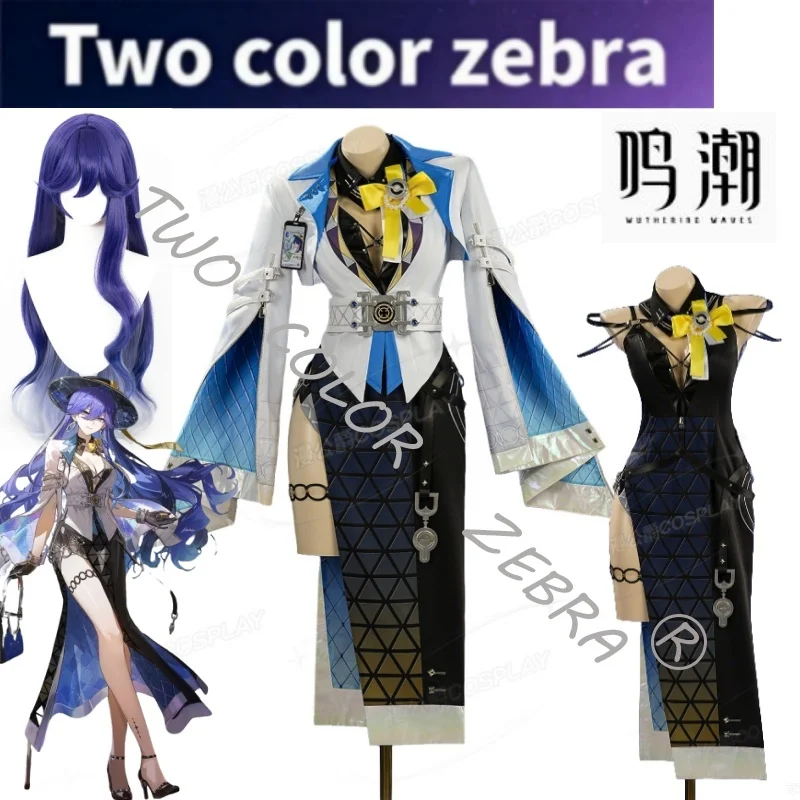 Game Wuthering Waves Lucilla Cosplay Costume White Lapel Coat Black Top Hat Accessory for Halloween Party Comic Con Roleplay
Game Wuthering Waves Lucilla Cosplay Costume White Lapel Coat Black Top Hat Accessory for Halloween Party Comic Con Roleplay