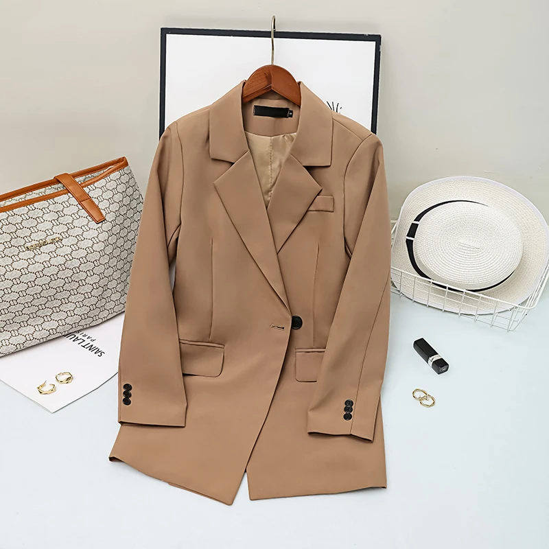 Blazer for Women 2023 Autumn Korean New Suit Jacket Suit Collar Long-sleeved One Button Solid Color Slim Long Suit Coat Female
Blazer for Women 2023 Autumn Korean New Suit Jacket Suit Collar Long-sleeved One Button Solid Color Slim Long Suit Coat Female