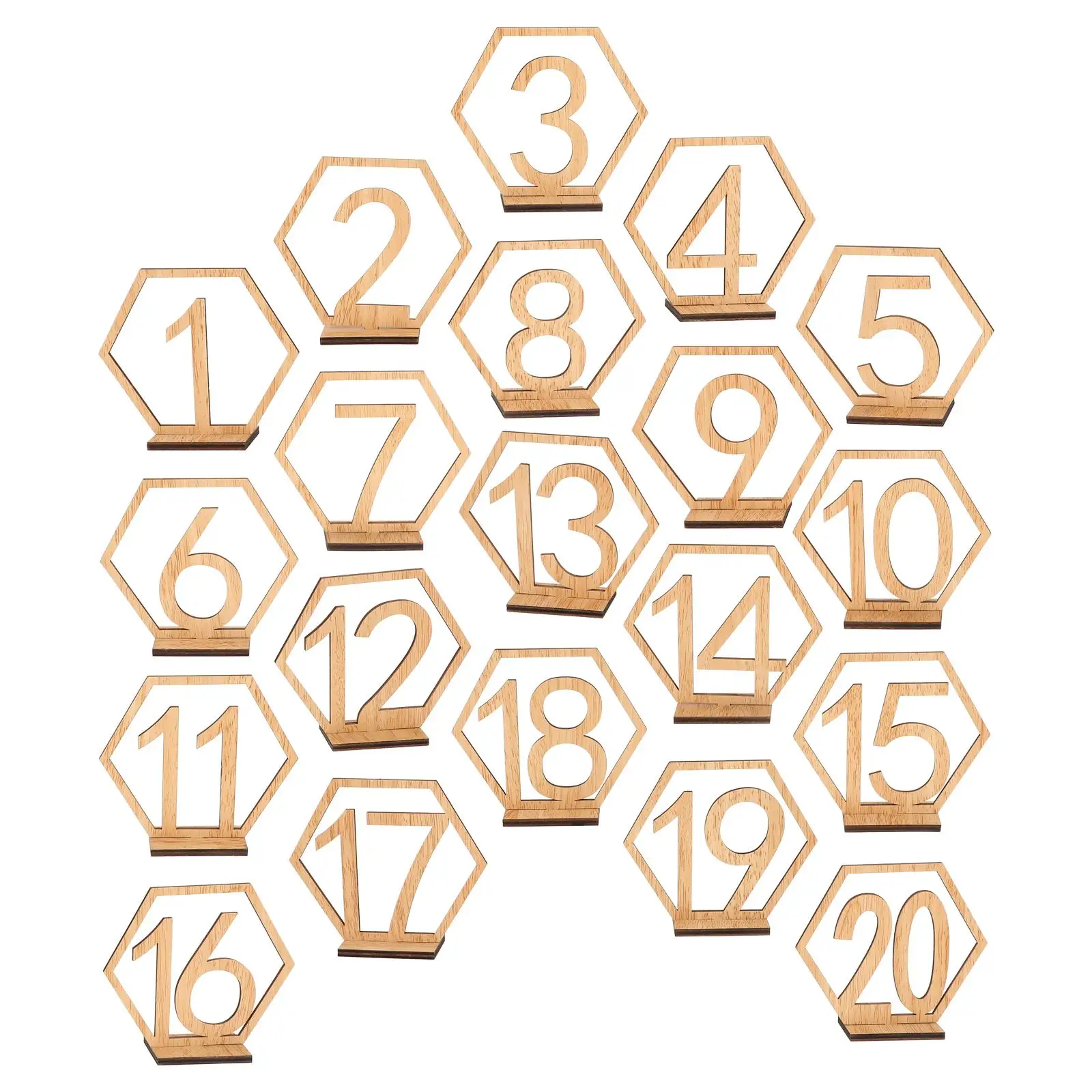 20 Pcs Tray Decor Wood Wedding Number Table Numbers Decoration High Quality for Banquet
20 Pcs Tray Decor Wood Wedding Number Table Numbers Decoration High Quality for Banquet