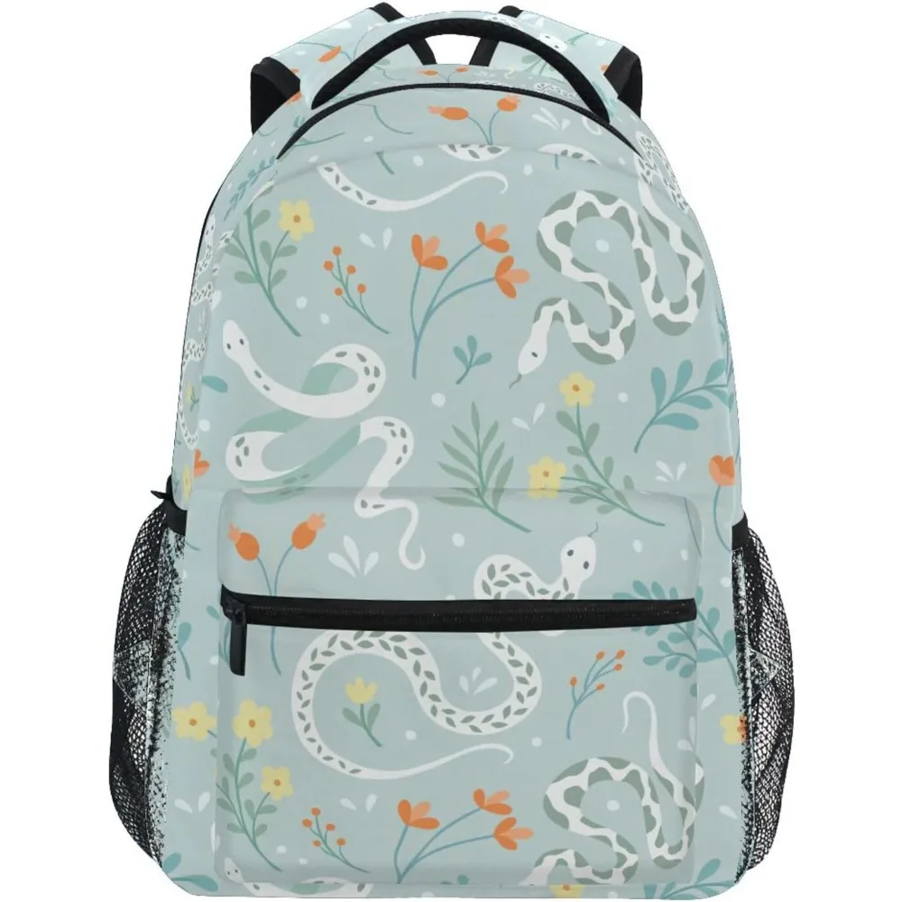 Floral Snake Print Backpack, Stylish Light - blue Bag with Unique Patterns, Ideal for Daily Use
Floral Snake Print Backpack, Stylish Light - blue Bag with Unique Patterns, Ideal for Daily Use