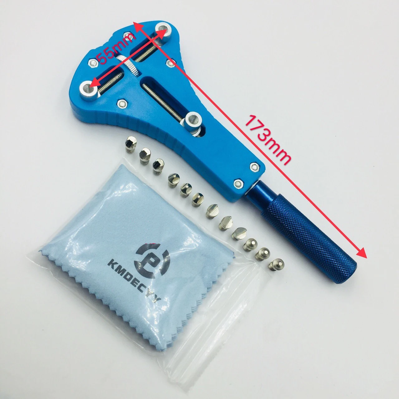 55mm Watch Repair Tools Kits Watch Back Cover Opener Adjustable Screw Back Remover Wrench Watch Back Opener With Box
55mm Watch Repair Tools Kits Watch Back Cover Opener Adjustable Screw Back Remover Wrench Watch Back Opener With Box