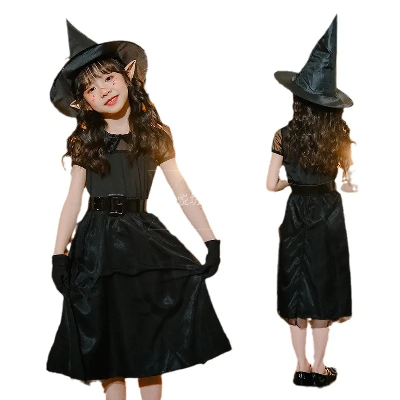 Halloween Costume Children Cosplay Witch Costume Black Witch Dress Witch Vampire Demon Girl Costume
Halloween Costume Children Cosplay Witch Costume Black Witch Dress Witch Vampire Demon Girl Costume