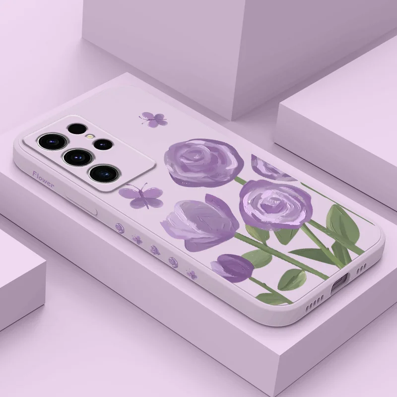 Purple Rose Phone Case For Samsung Galaxy S24 S23 S22 S21 S20 S10 S10E Ultra Plus FE Note 20 Ultra 10 Plus Cover
Purple Rose Phone Case For Samsung Galaxy S24 S23 S22 S21 S20 S10 S10E Ultra Plus FE Note 20 Ultra 10 Plus Cover