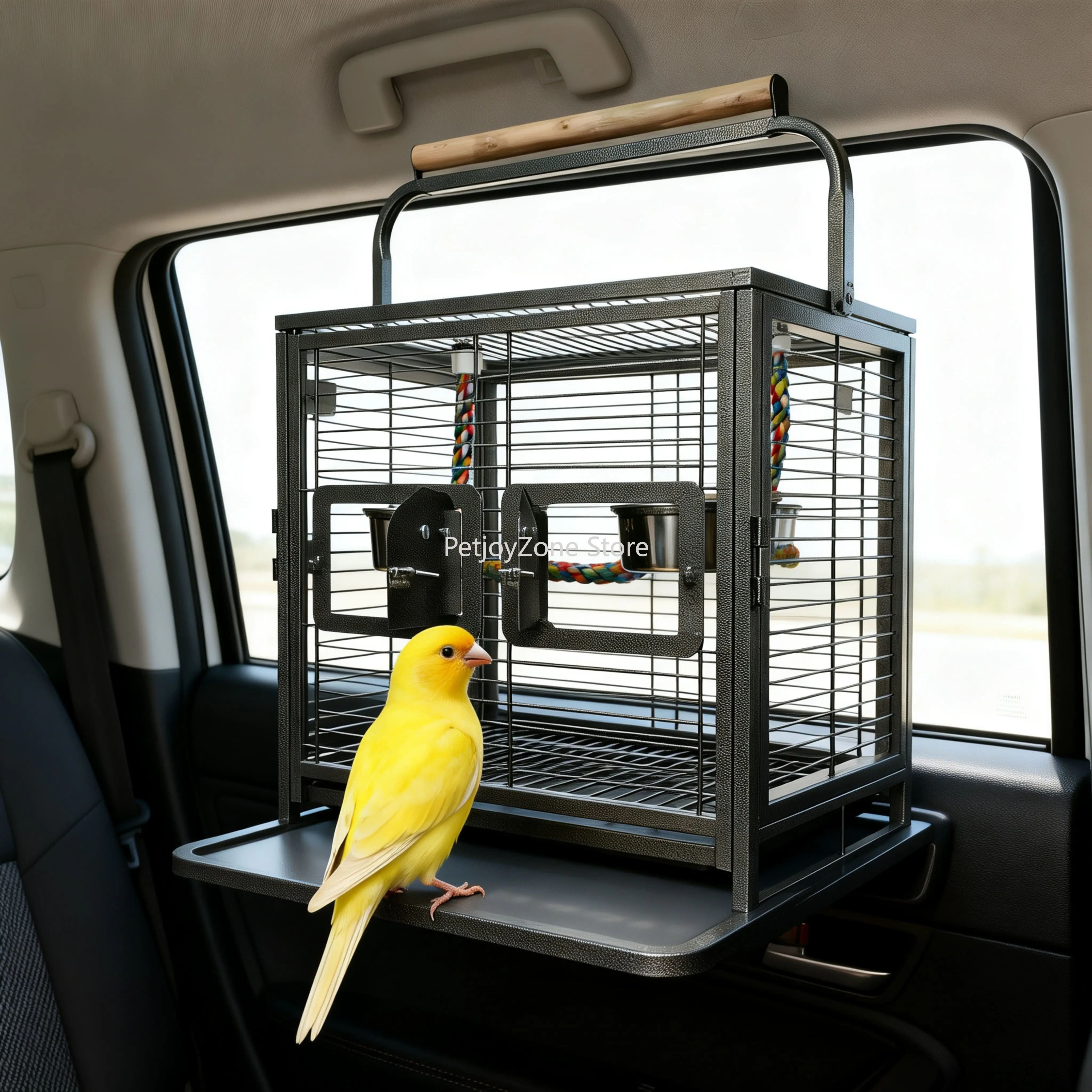 Portable Travel Carrier Bird Cage Iron Lightweight Easy To Assemble Modern Simple Style For Parrots Cockatiels Small Birds
Portable Travel Carrier Bird Cage Iron Lightweight Easy To Assemble Modern Simple Style For Parrots Cockatiels Small Birds