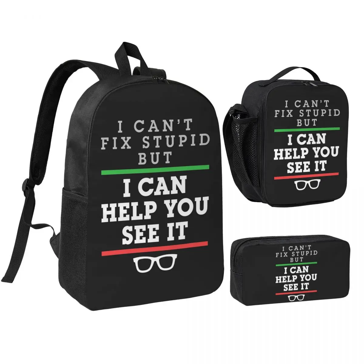 Optometrist Optometry Ophthalmology Saying See Stupid Backpack BookBag School Bag Shoulder Bags 3ps Lunch Bag Pencil Case
Optometrist Optometry Ophthalmology Saying See Stupid Backpack BookBag School Bag Shoulder Bags 3ps Lunch Bag Pencil Case